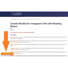 Joomla Module for Instagram Chat with Floating Button